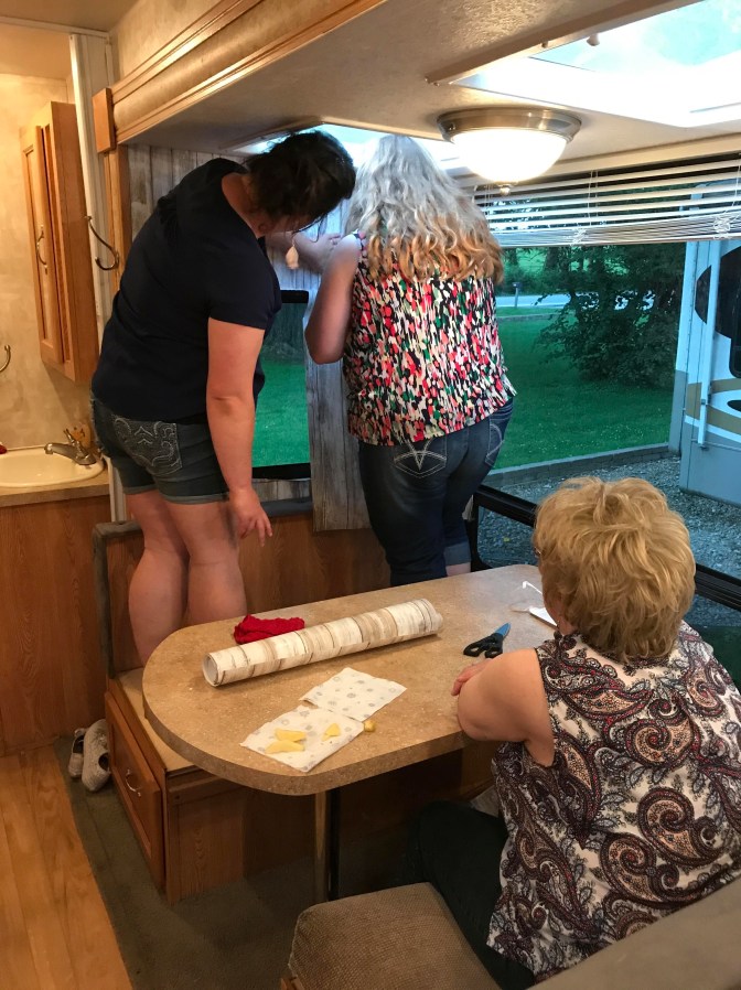 mom bossing glamping