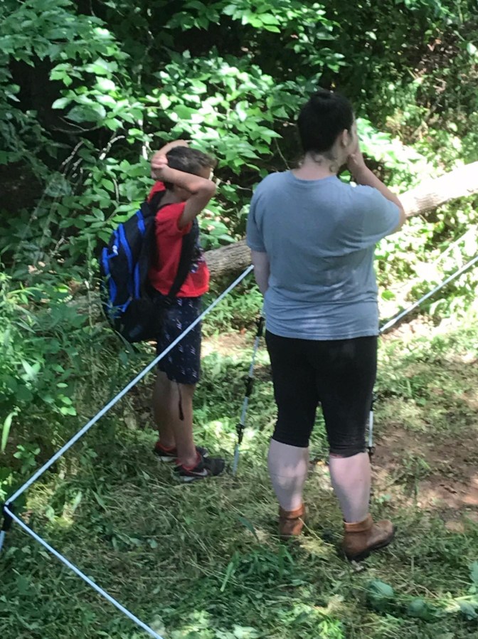 Jen and Noah fencing