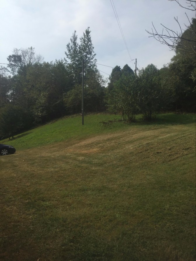 before power line run from about the gates