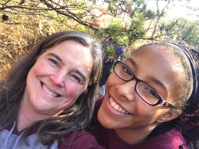 me and lexie tree cutting day